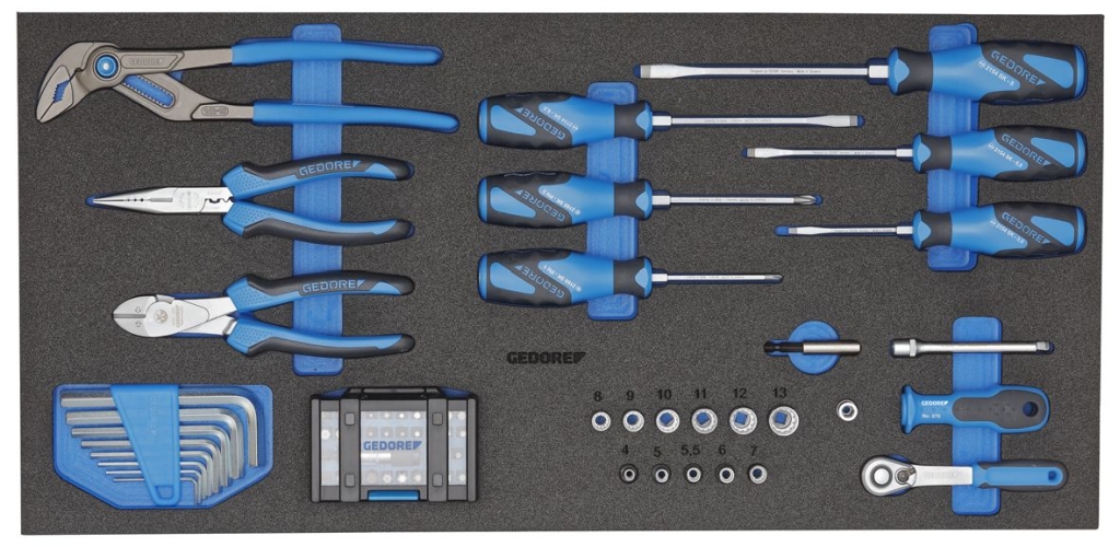 Bild von Gedore - Werkzeugsortiment in CT-Modul 65-tlg (VPE=1 Stück)
