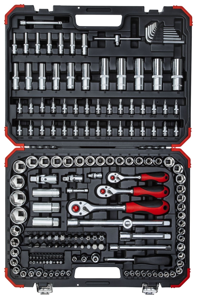 Bild von Gedore - Steckschl.Satz 1/4+3/8+1/2 172tlg - Ratschenkasten - Nusskasten (VPE=1 Stück)