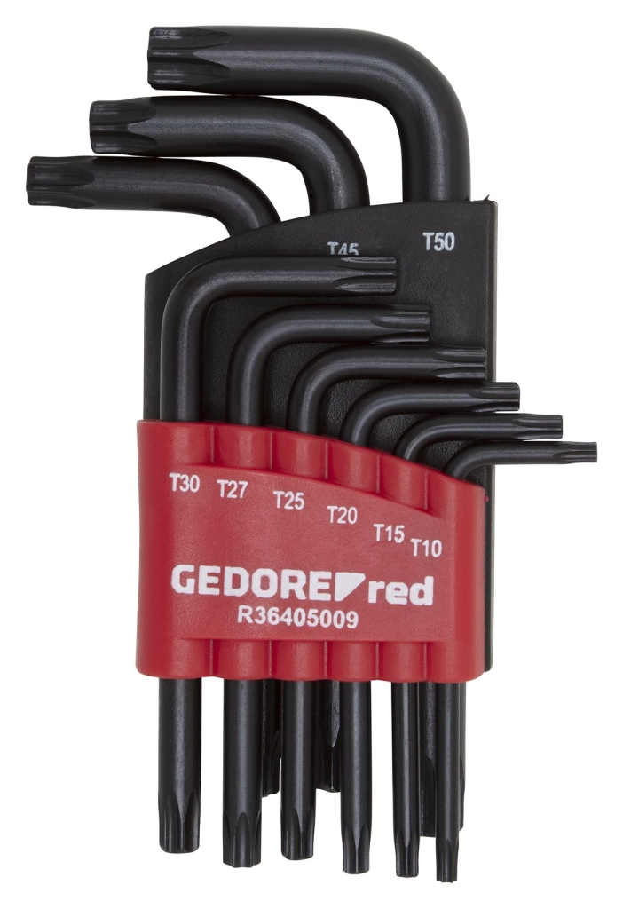 Bild von Gedore - Winkelschraubendrehersatz TX T10-50 9tlg (VPE=1 Stück)