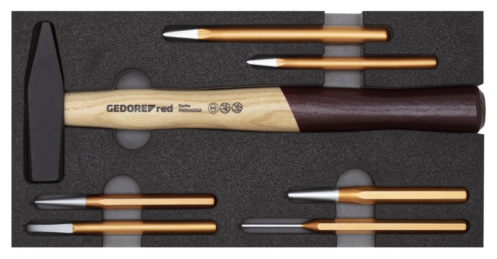 Bild von Gedore - Hammer-/Meißelsatz 2/6 CT-Modul 7tlg (VPE=1 Stück)