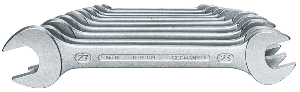 Bild von Gedore - Doppelmaulschlüssel-Satz 10-tlg 6-27 mm (VPE=1 Stück)