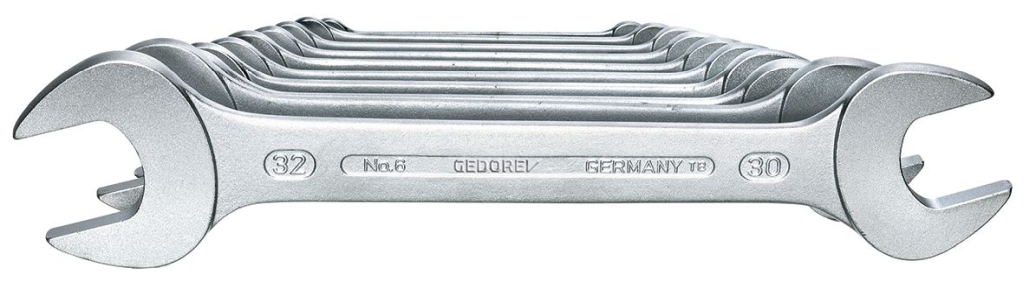 Bild von Gedore - Doppelmaulschlüssel-Satz 10-tlg 6-32 mm (VPE=1 Stück)