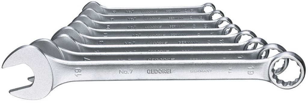 Bild von Gedore - Ring-Maulschlüssel-Satz 8tlg UD-Profil 10-24 mm (VPE=1 Stück)
