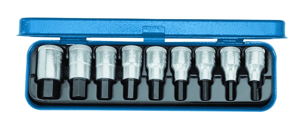 Bild von Gedore - Schraubendreher-Satz 1/2'' 9tlg Innen-6kt 5-17mm (VPE=1 Stück)