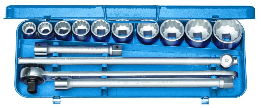 Bild von Gedore - Steckschlüssel-Satz 3/4'' 14-tlg UD 15/16-2'' - Ratschenkasten - Nusskasten (VPE=1 Stück)