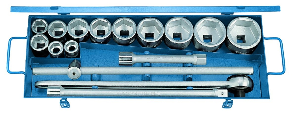 Bild von Gedore - Steckschlüssel-Satz 3/4'' 16-tlg 6-kant 22-60 mm - Ratschenkasten - Nusskasten (VPE=1 Stück)
