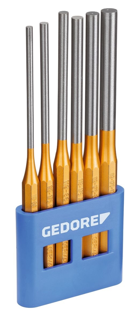Bild von Gedore - Splinttreiber-Satz, lange Form, 6-teilig im PVC-Halter (VPE=1 Stück)