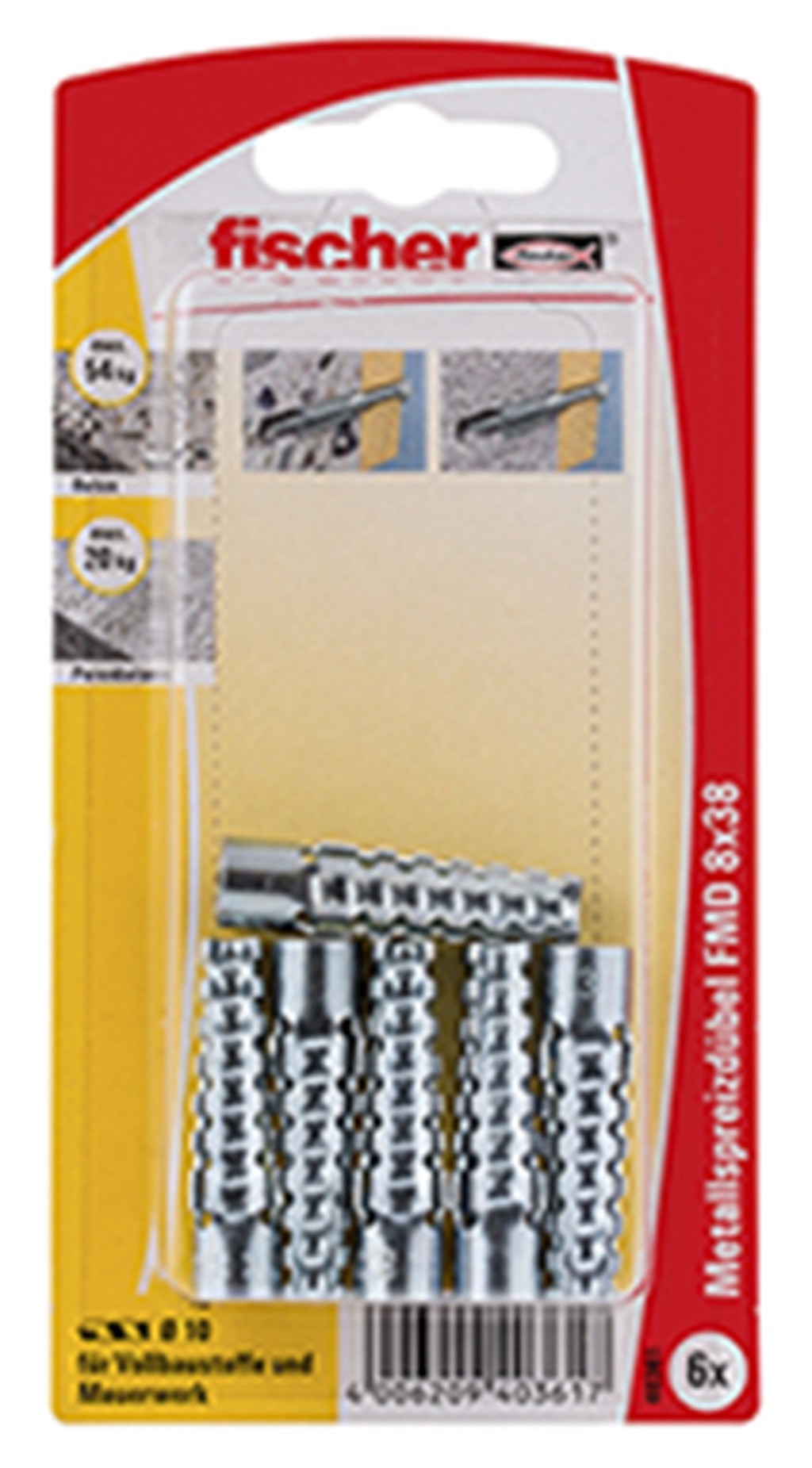 Bild von Metallspreizdübel FMD 8x38 K (6) (VPE=1 Stück)