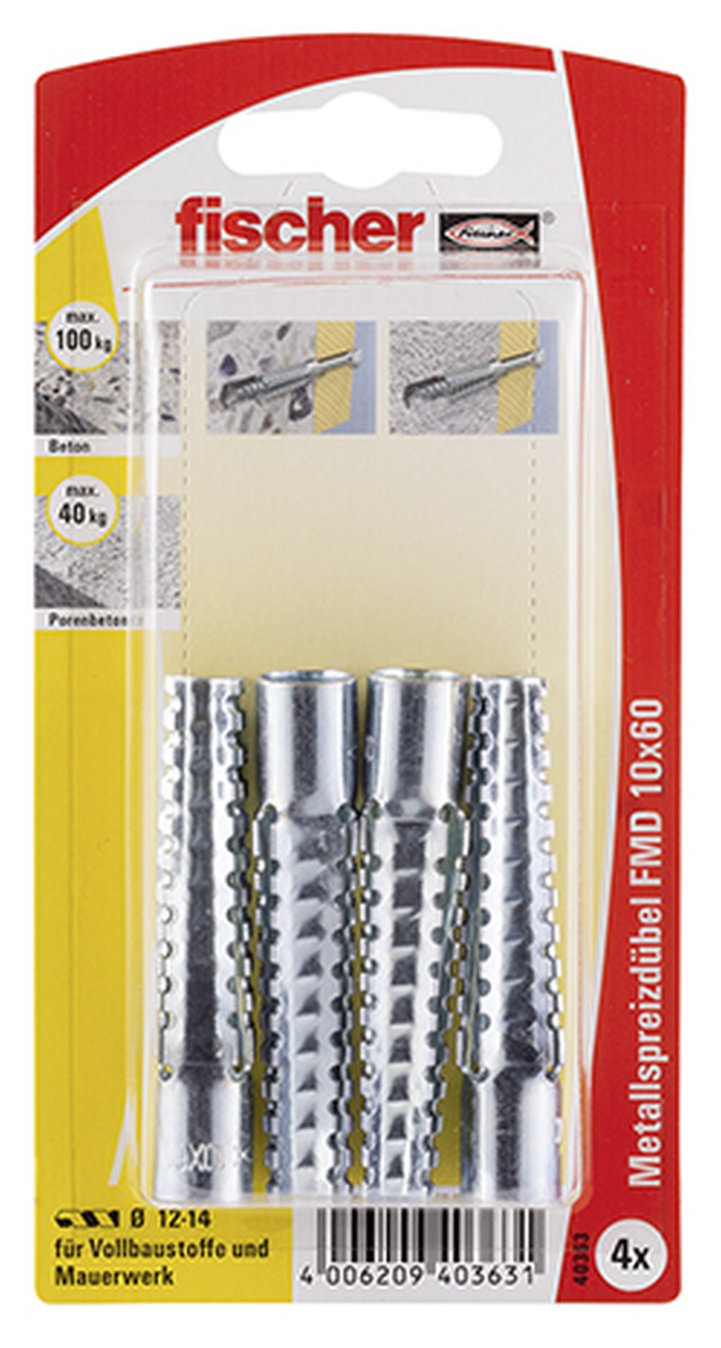 Bild von Metallspreizdübel FMD 10x60 K (4) (VPE=1 Stück)