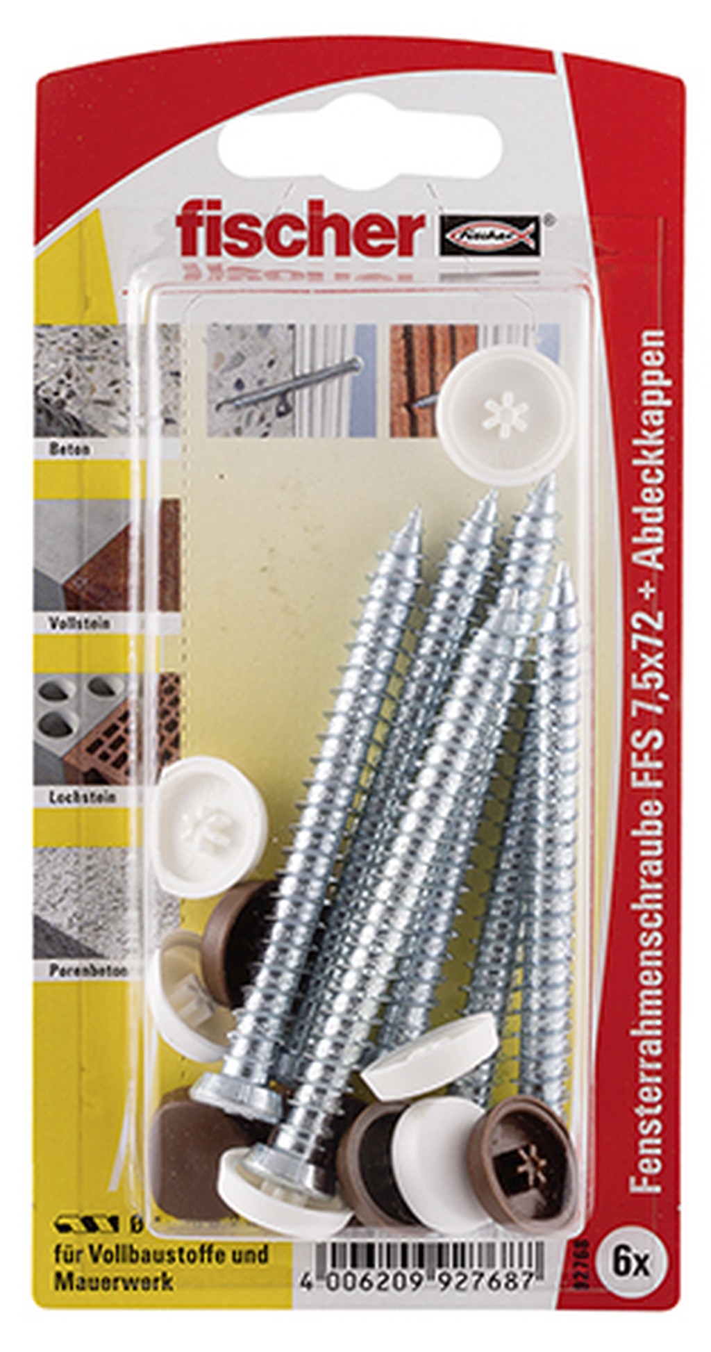 Bild von Fensterrahmenschraube FFS 7,5x72 K (6) (VPE=1 Stück)