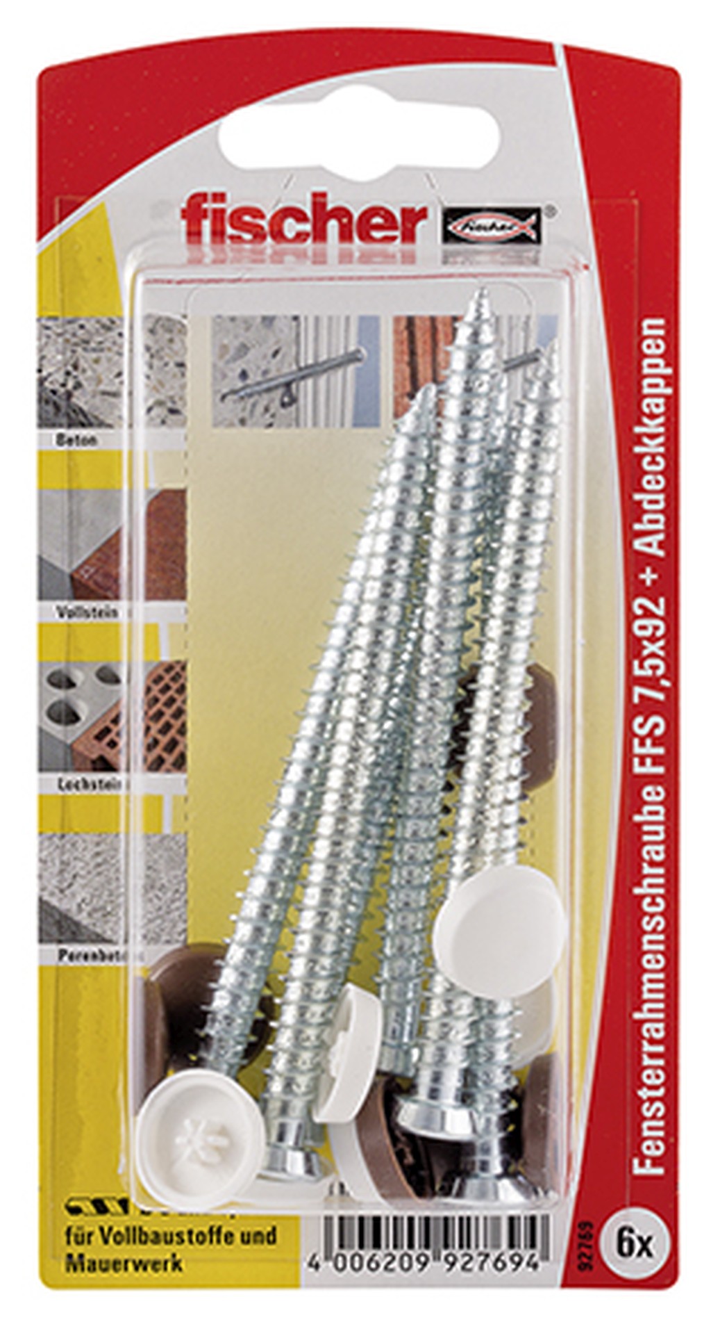 Bild von Fensterrahmenschraube FFS 7,5x92 K (6) (VPE=1 Stück)