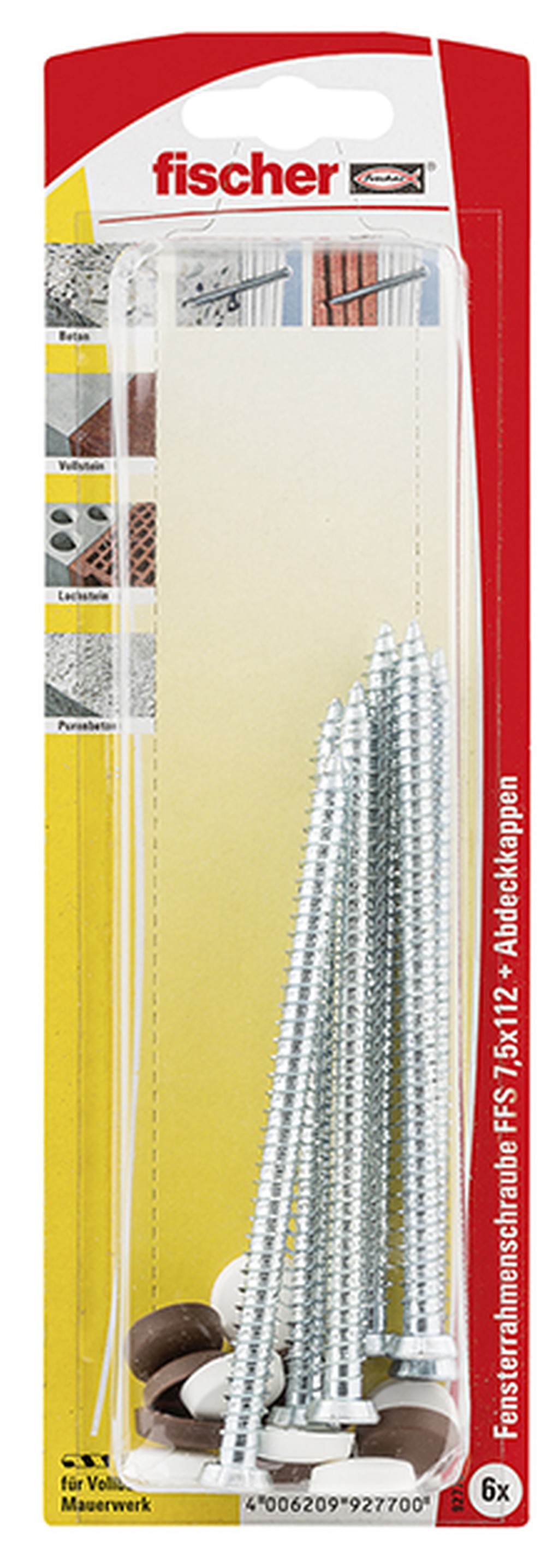 Bild von Fensterrahmenschraube FFS 7,5x112 K (6) (VPE=1 Stück)