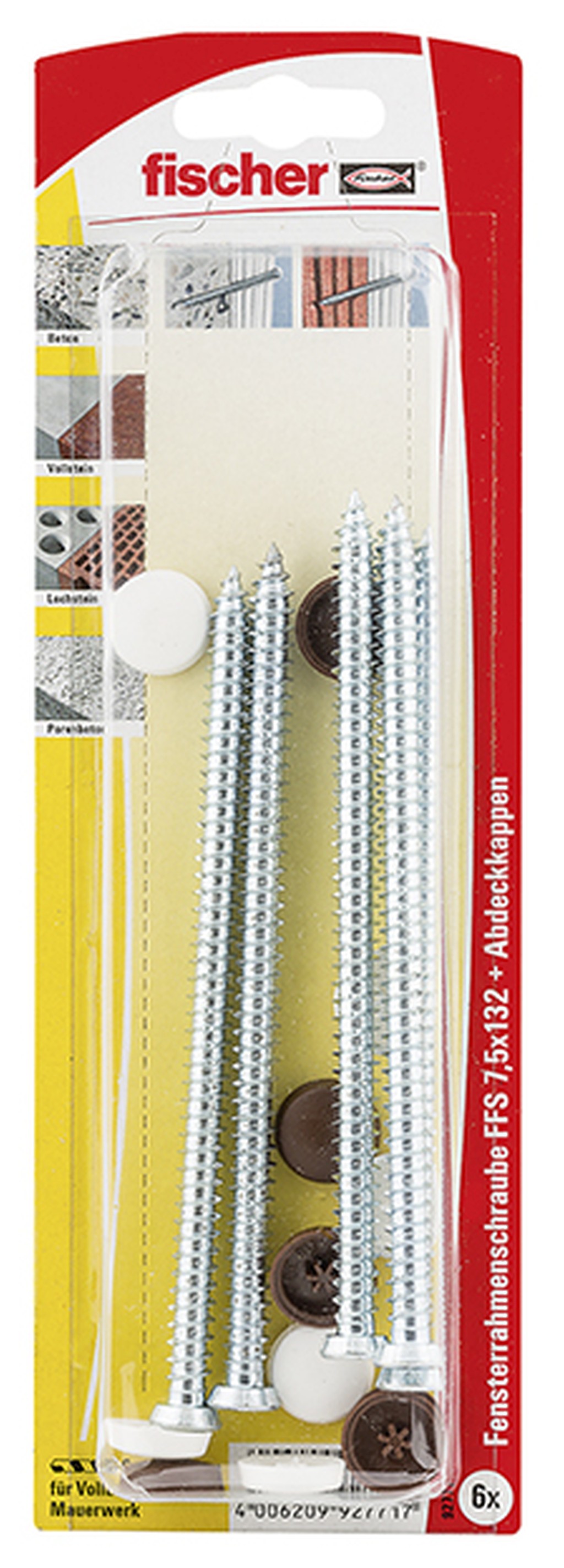 Bild von Fensterrahmenschraube FFS 7,5x132 K (6) (VPE=1 Stück)