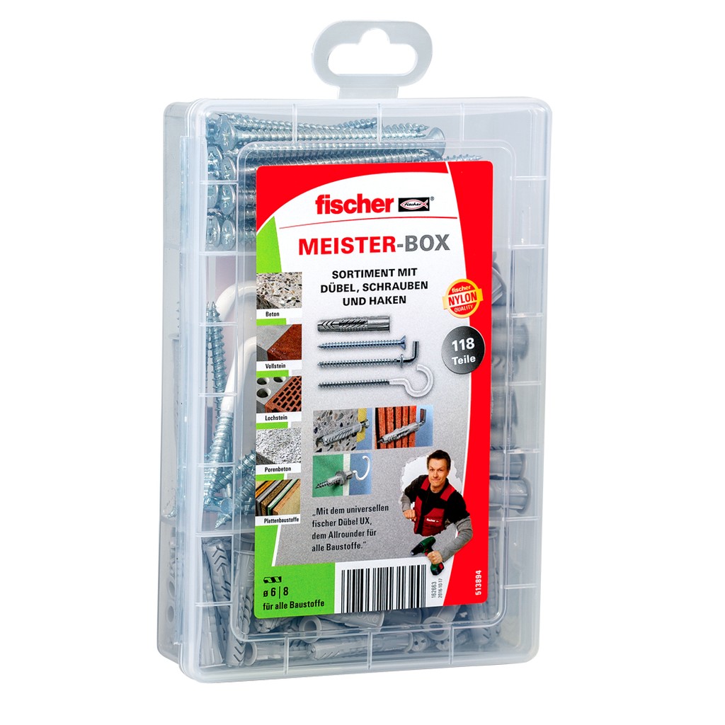 Bild von Meister-Box UX + Schrauben + Haken (118) (VPE=1 Stück)