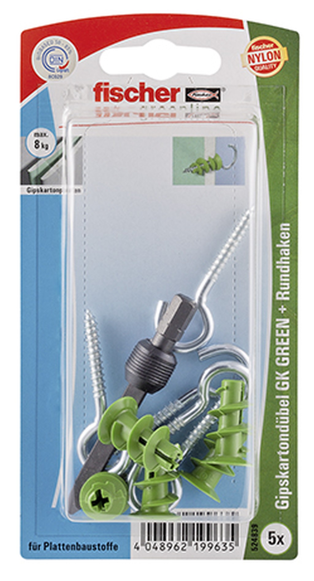 Bild von Gipskartondübel GK GREEN RH K (5) (VPE=1 Stück)