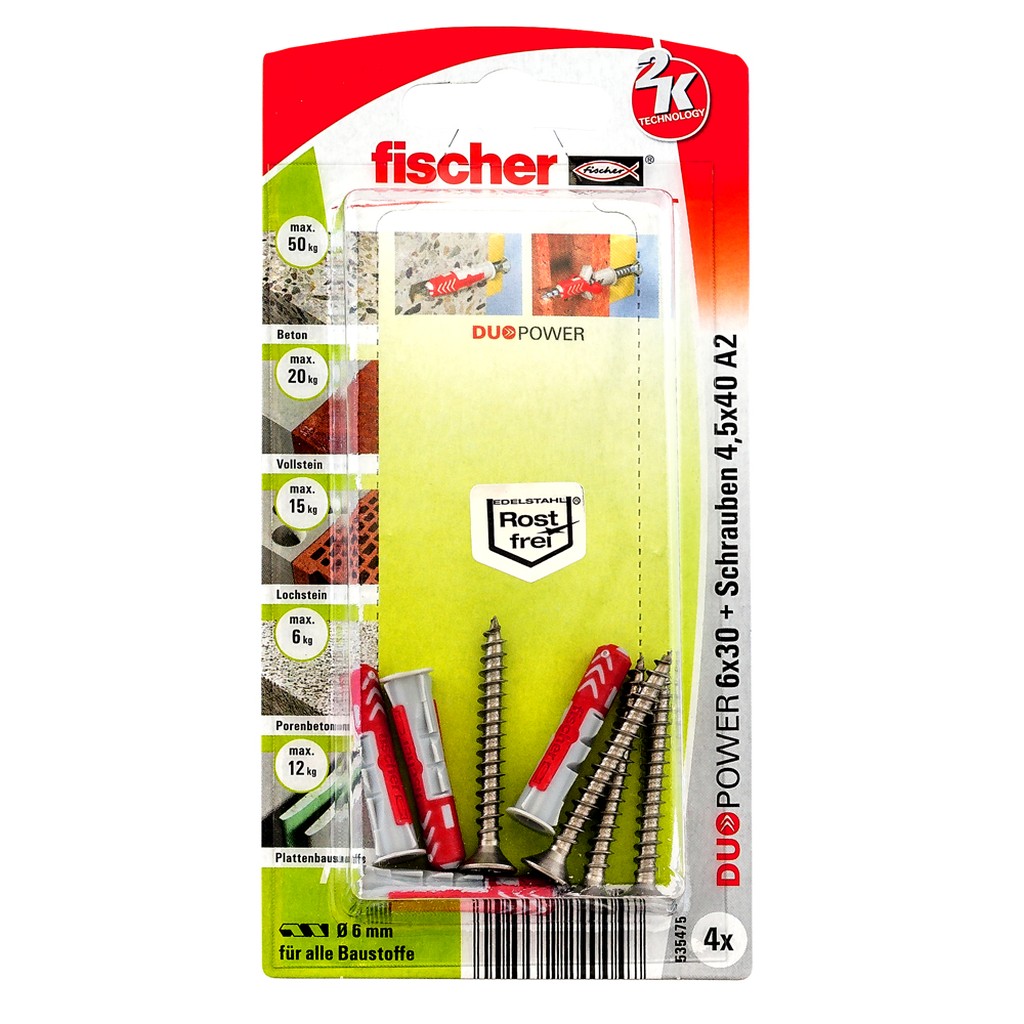 Bild von DUOPOWER 6x30 S A2 K (4) (VPE=1 Stück)