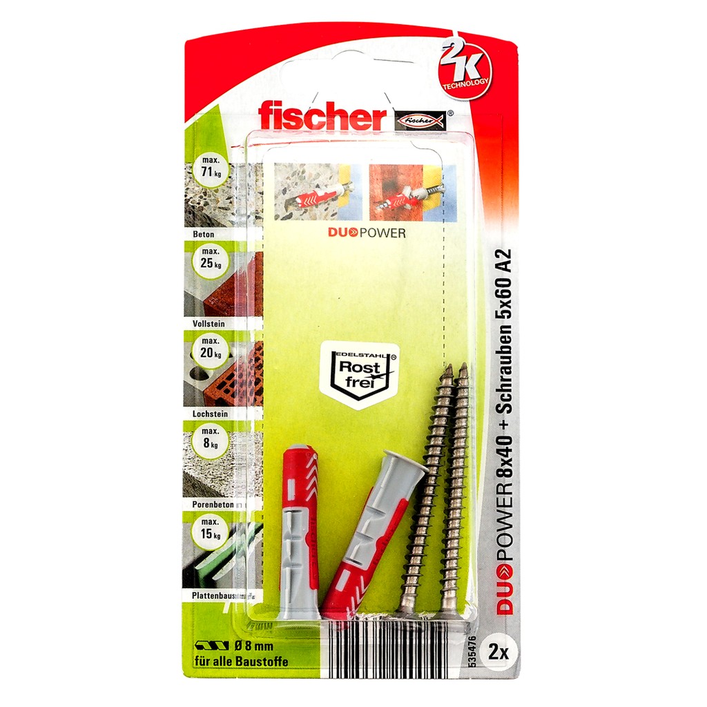 Bild von DUOPOWER 8x40 S A2 K (2) (VPE=1 Stück)