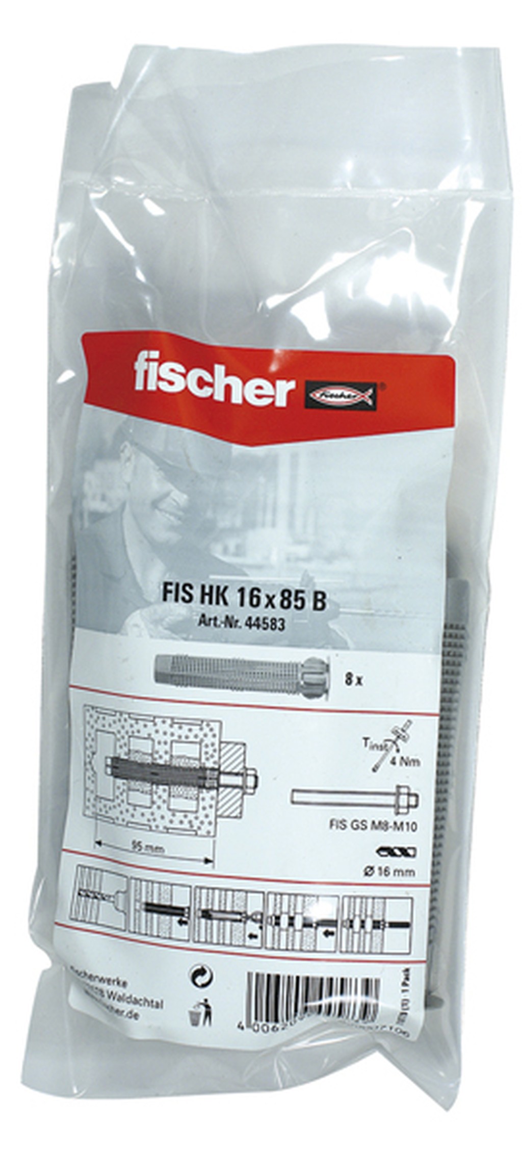 Bild von Injekt.Ankerhülse FIS H 16x85 K B (8) (VPE=1 Stück)