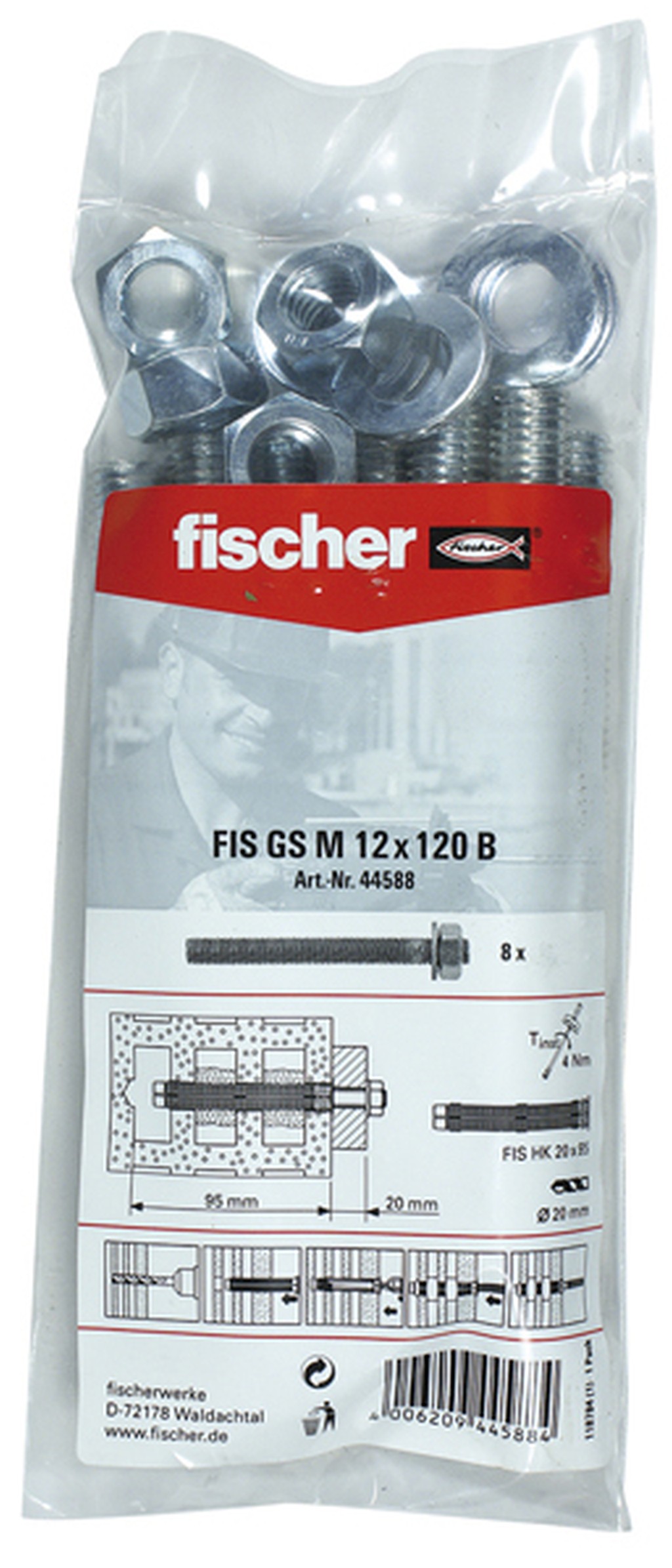 Bild von Injekt.Gewindeanker FIS GS M12x120 B (8) (VPE=1 Stück)