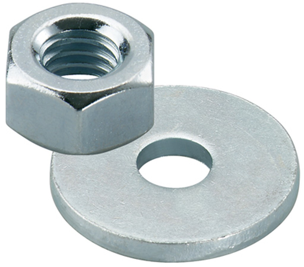 Bild von Muttern/Scheiben f. FIS A M8 gvz B (50) (VPE=50 Pkg. (50))