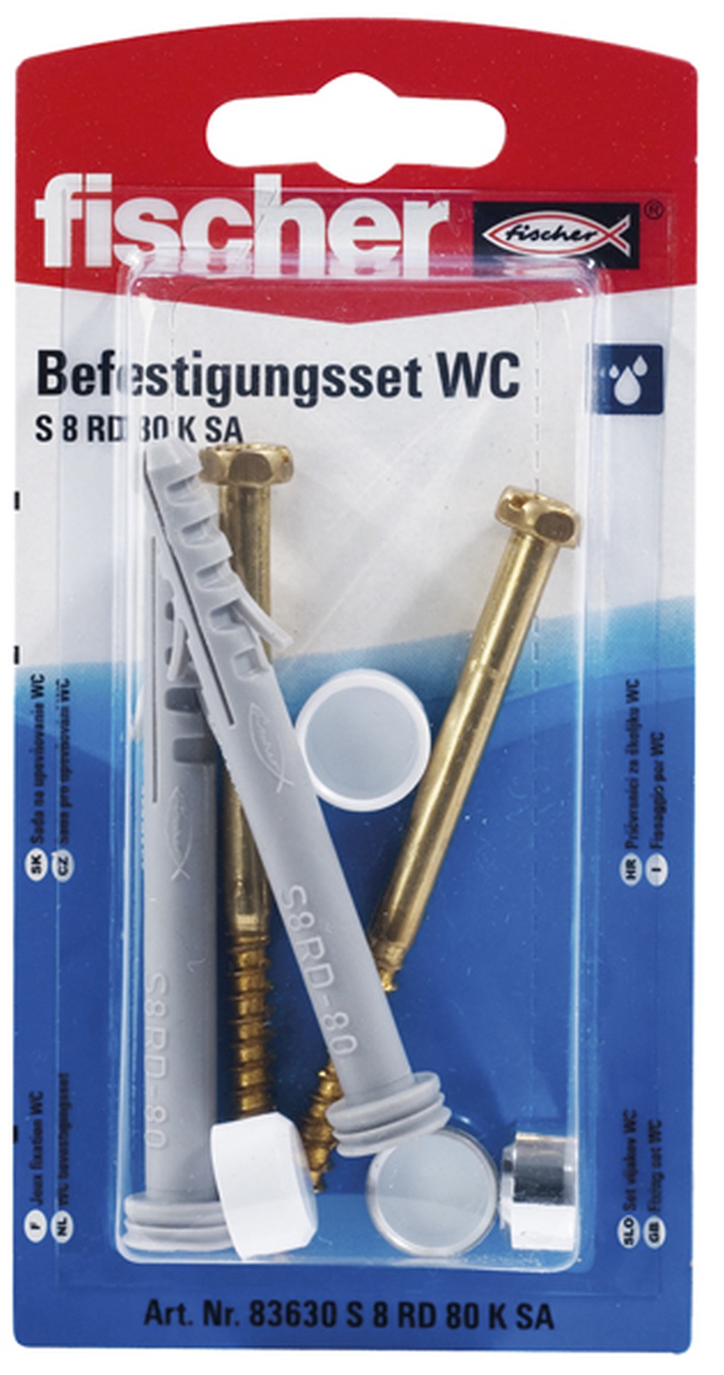 Bild von WC-Befestigung S 8 RD 80 K (2) (VPE=1 Stück)