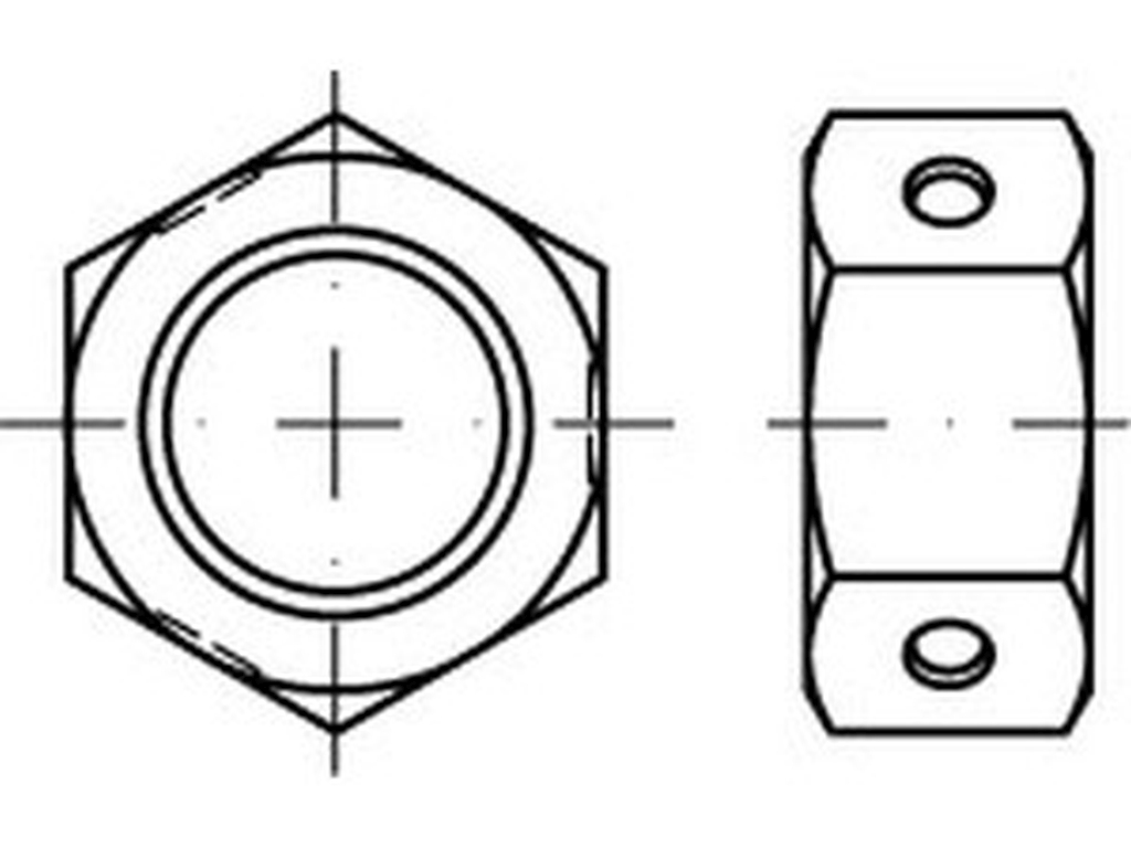 Bild von ART 84032 Biloc-Muttern Kl. 10 M 6 galv. verzinkt gal Zn VE=S (VPE=1000 Pkg. (1000))