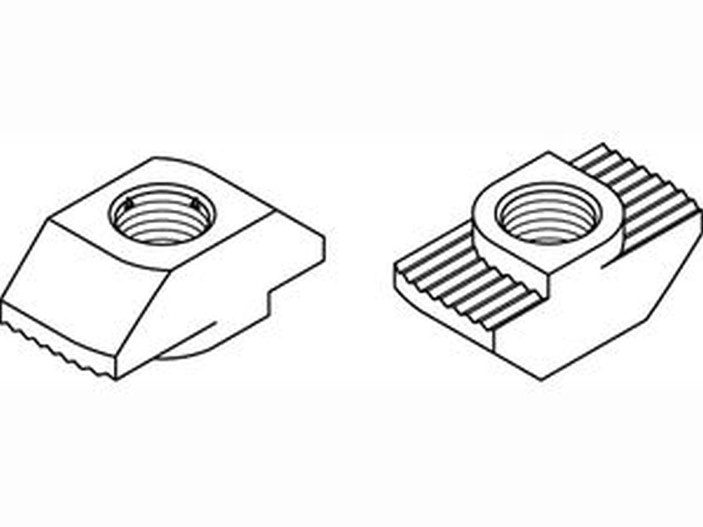 Bild von ART 87014 Hammerkopfmutter St. gal Zn 8 mm, M 5 niedrige Form gal Zn VE=K (VPE=100 Pkg. (100))