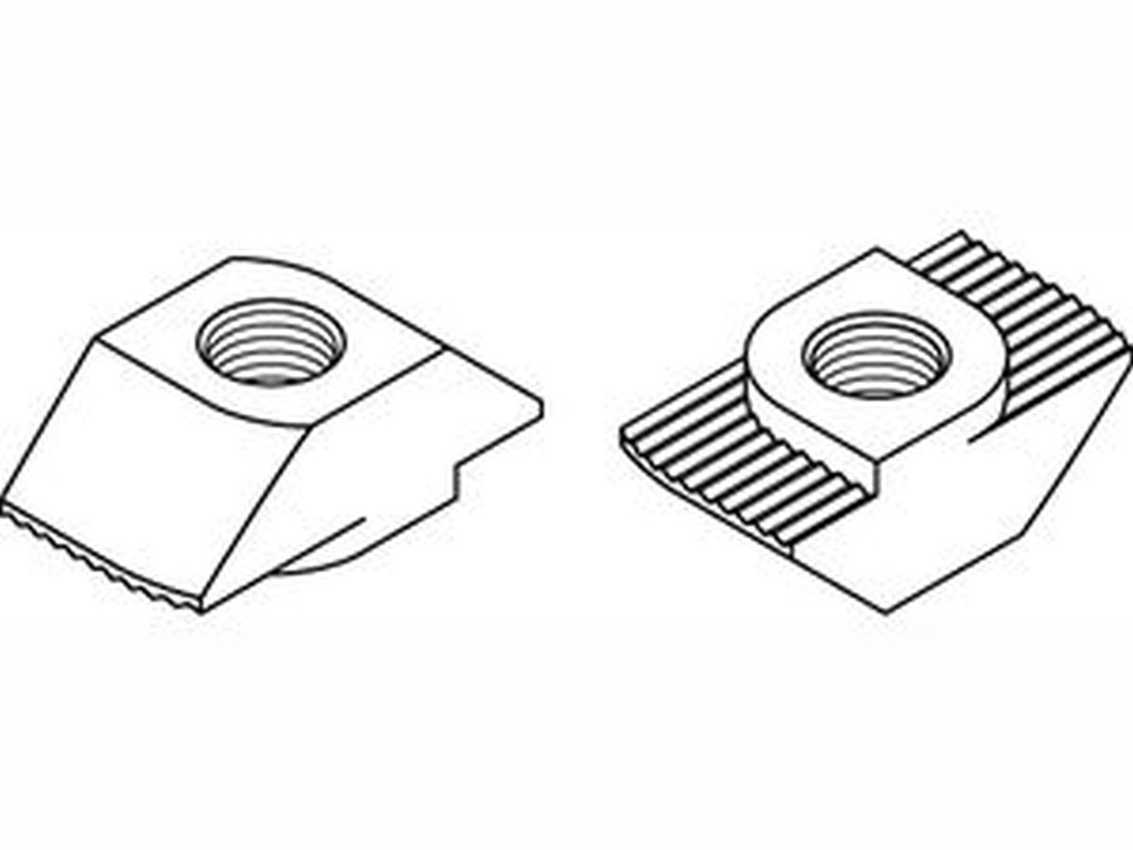 Bild von ART 87015 Hammerkopfmutter St. gal Zn 10 mm, M 6 niedrige Form gal Zn VE=S (VPE=1000 Pkg. (1000))