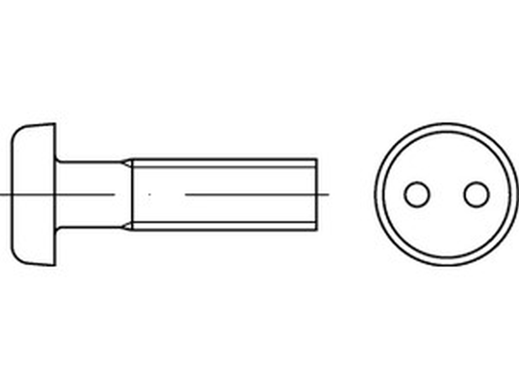 Bild von ART 88111 Sicherh.Schr.(D 85) A2 M 3 x 6 LIKO, mit. Zweiloch A 2 VE=S (VPE=100 Pkg. (100))