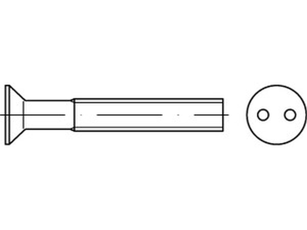 Bild von ART 88112 Sicherh.Schr.(D963)A2 M 3 x 10 mit Zweiloch A 2 VE=S (VPE=100 Pkg. (100))