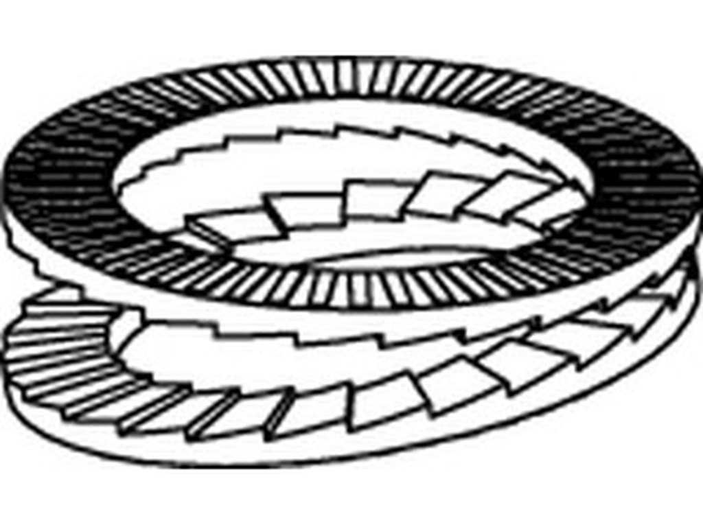 Bild von ART 88132 NORD-LOCK Scheibe f.HV geklebt NL 16 SC (17,1 x 29,7 x 4,6) VE=S (VPE=100 Pkg. (100))
