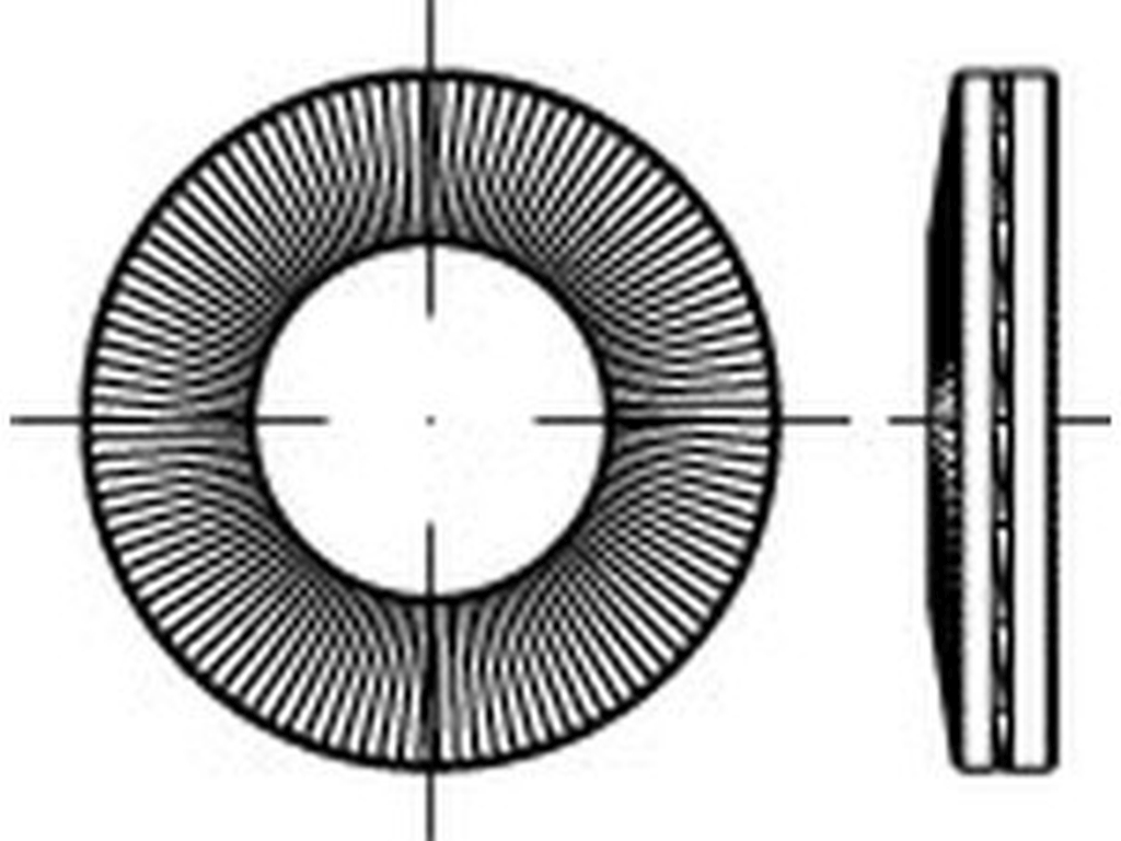 Bild von ART 88132 Nord-Lock X-series Scheiben NLX14 (14,6 x 23,0 x 4,03)flZnnc flZn VE=S (VPE=100 Pkg. (100))