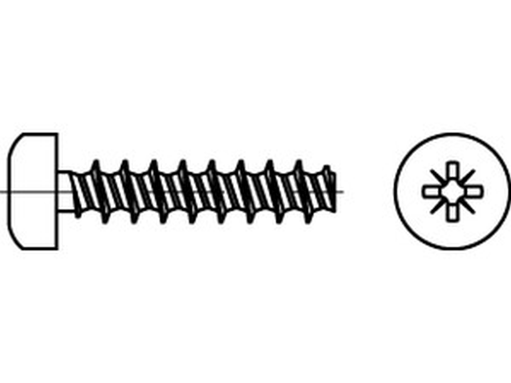 Bild von ART 88200 RST mit LIKO & Pozidriv Z 3 x 10 -Z Stahl geh., gal Zn gal Zn VE=S (VPE=1000 Pkg. (1000))