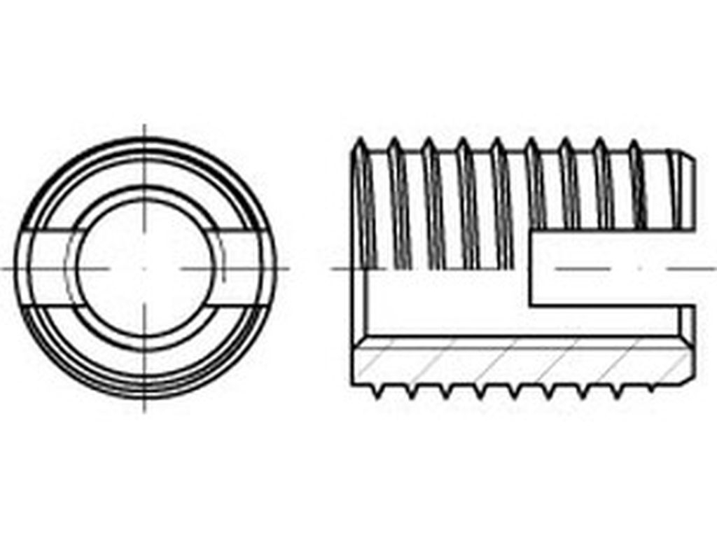 Bild von ART 88302 ENSAT Stahl gehärtet M 6 gal ZnC, Typ 302 gal ZnC VE=K (VPE=25 Pkg. (25))