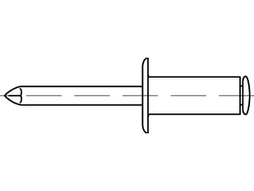 Bild für Kategorie ART 88404 ➤ Standard-Blindnieten -Flachkopf- A2/A2