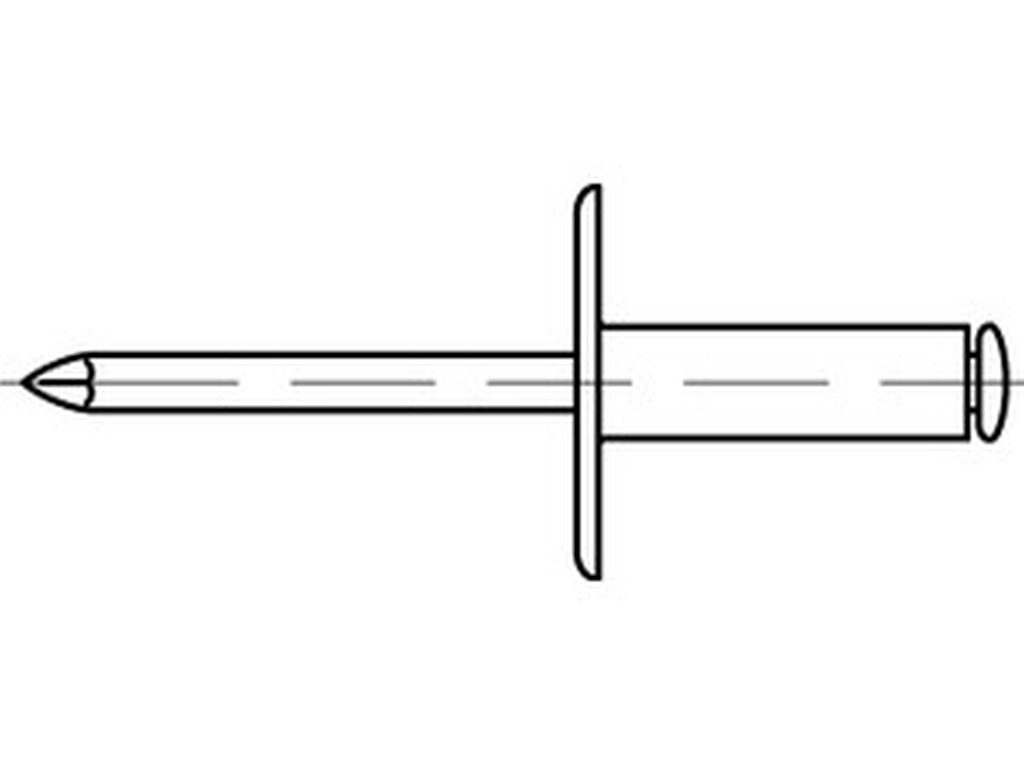 Bild für Kategorie ART 88416 ➤ Blindnieten - großer Flachkopf - Alu/A2