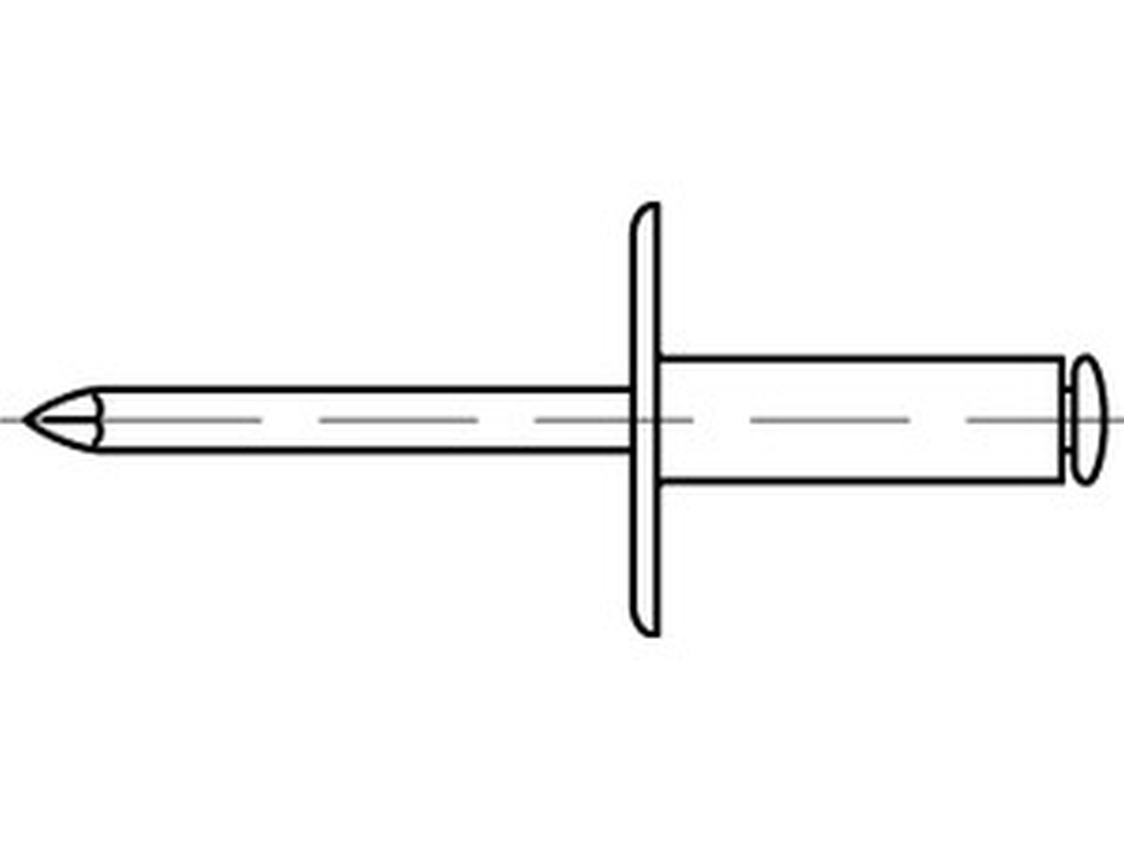 Bild von (88416) - Blindniete - FLAKO - K14 - 5 x 10 - Alu/A2 - VE=250 (VPE=250 Pkg. (250))