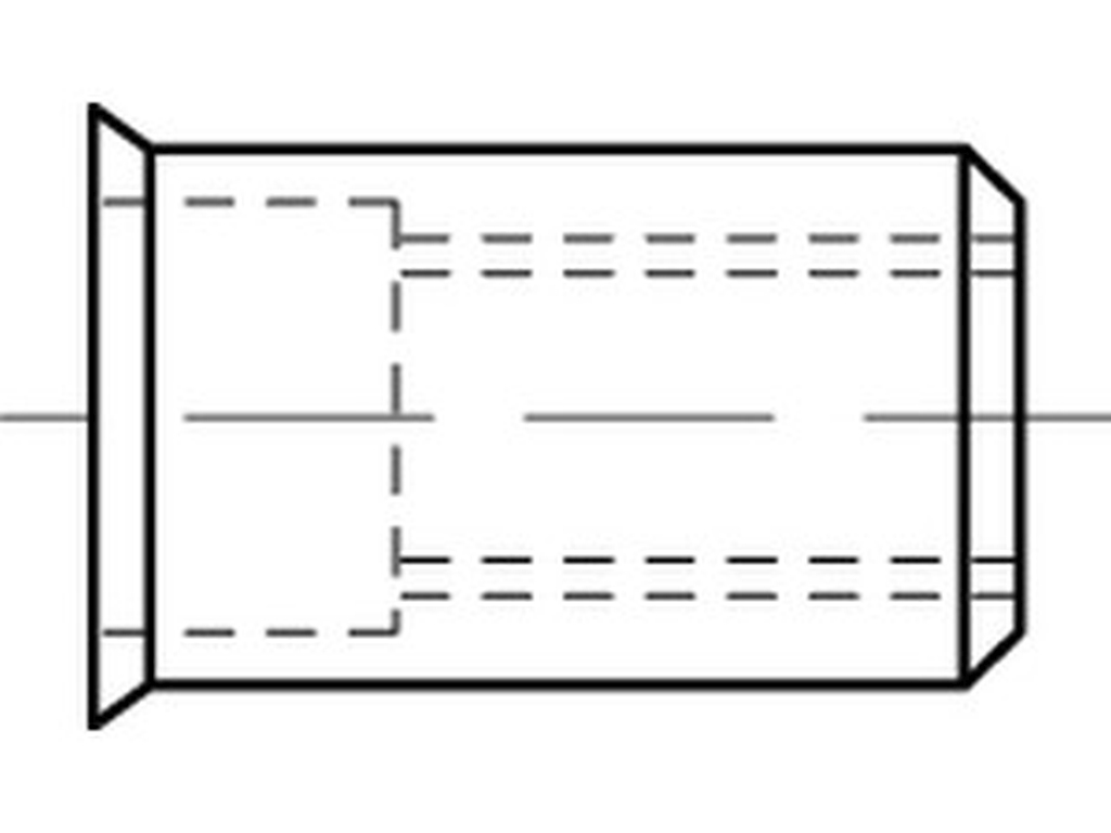 Bild von ART 88418 Blindniet-Mu. A 2 kl. Seko M 4 / 0,25 - 3,0 VE=S (VPE=500 Pkg. (500))