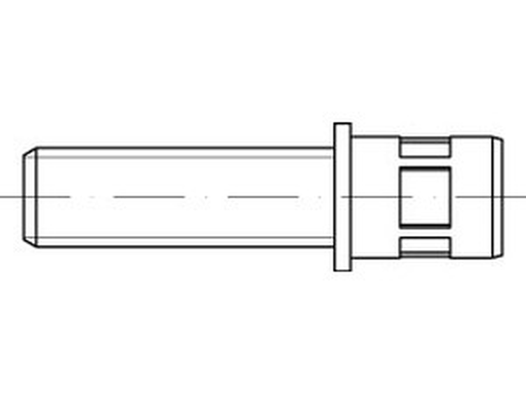 Bild von (88421) - Blindnietschrauben Stahl rz. M 4 x 10 (Nietschaft 6 x 11)- Stahl verzinkt - VE=200 (VPE=200 Pkg. (200))