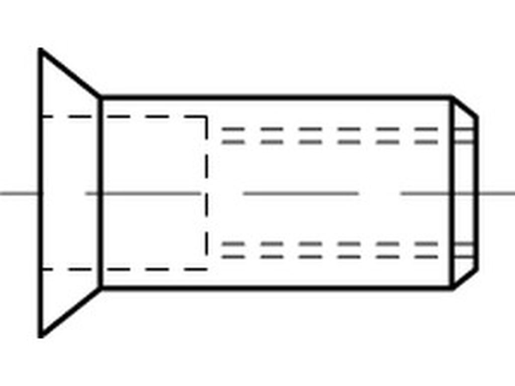 Bild von ART 88424 Blindniet-Mu. A 2 Seko M 4 / 1,5 - 3,0 VE=S (VPE=500 Pkg. (500))