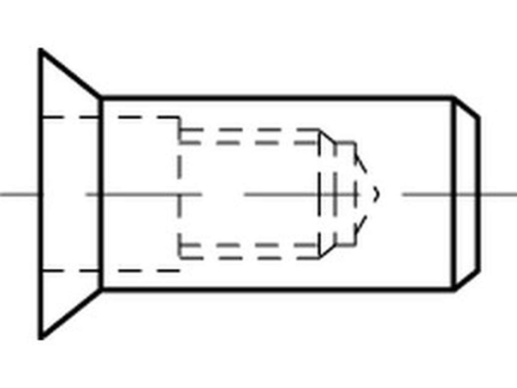 Bild von ART 88481 Blindnietmu. geschlossen Alu Seko M 5 / 1,5 - 4,0 VE=S (VPE=500 Pkg. (500))