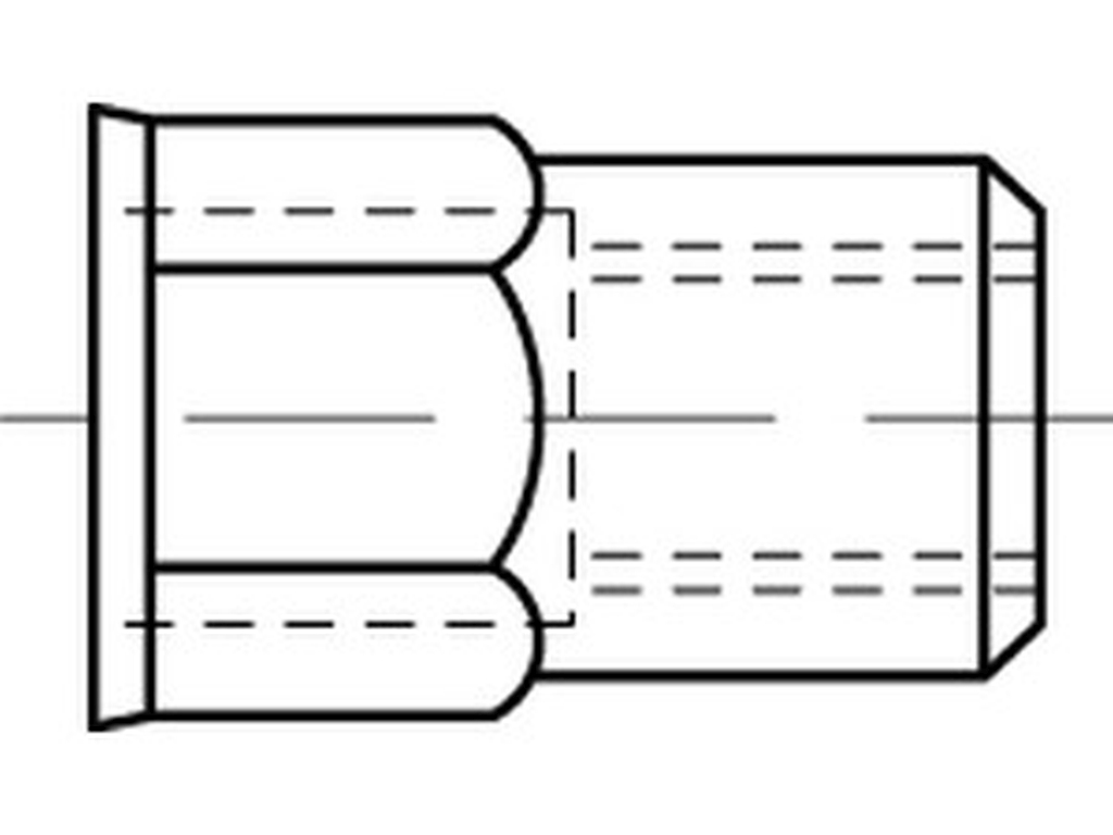 Bild von ART 88484 Blindniet-Mu. A 2 m. 6-kt kl.Seko M 10 / 1,0 - 3,5 VE=S (VPE=200 Pkg. (200))