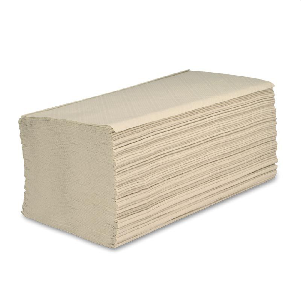 Bild von Falthandtücher natur Tissue 2-lagig 23,5x23 cm (VPE=3200 Karton (3200))