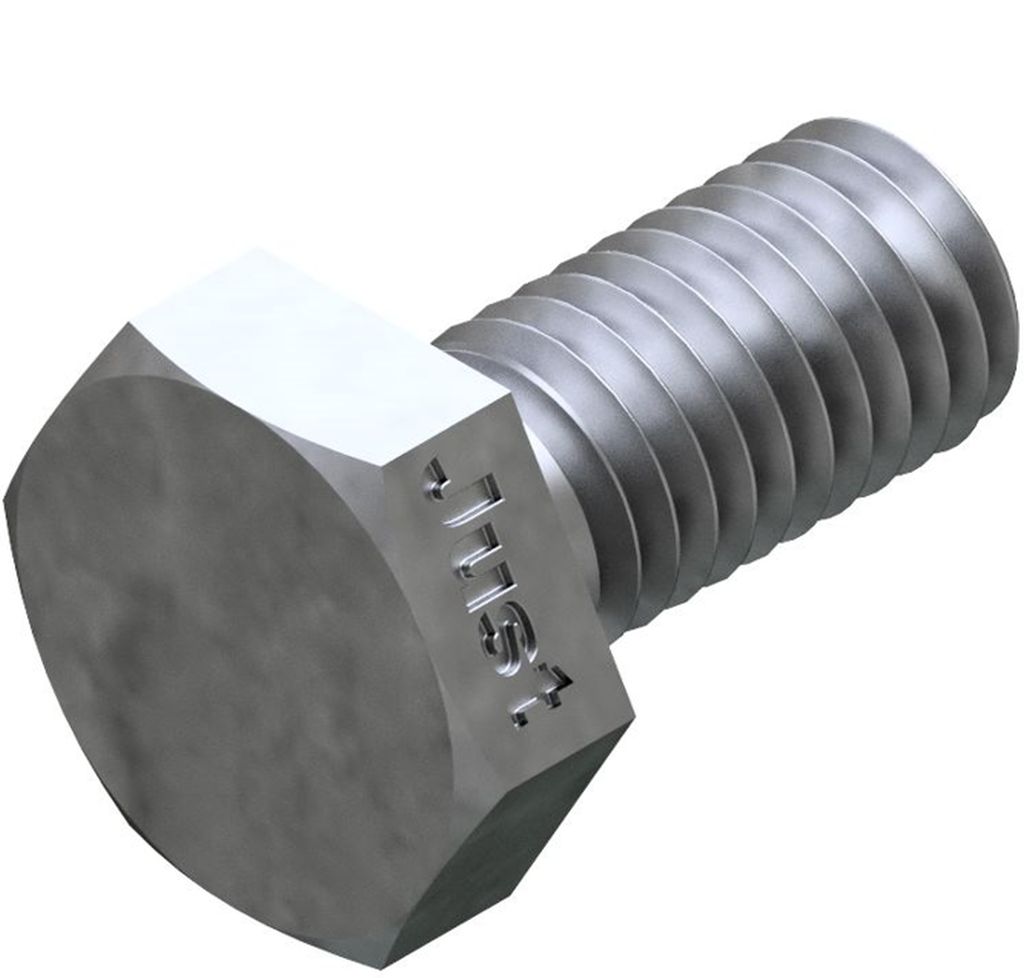 Bild von DIN 933 8.8 M 16x50 (galv. verzinkt) Sechskantschrauben mit Gewinde bis Kopf - Maschinenschrauben - Pkg. (50) (VPE=50 Pkg. (50))