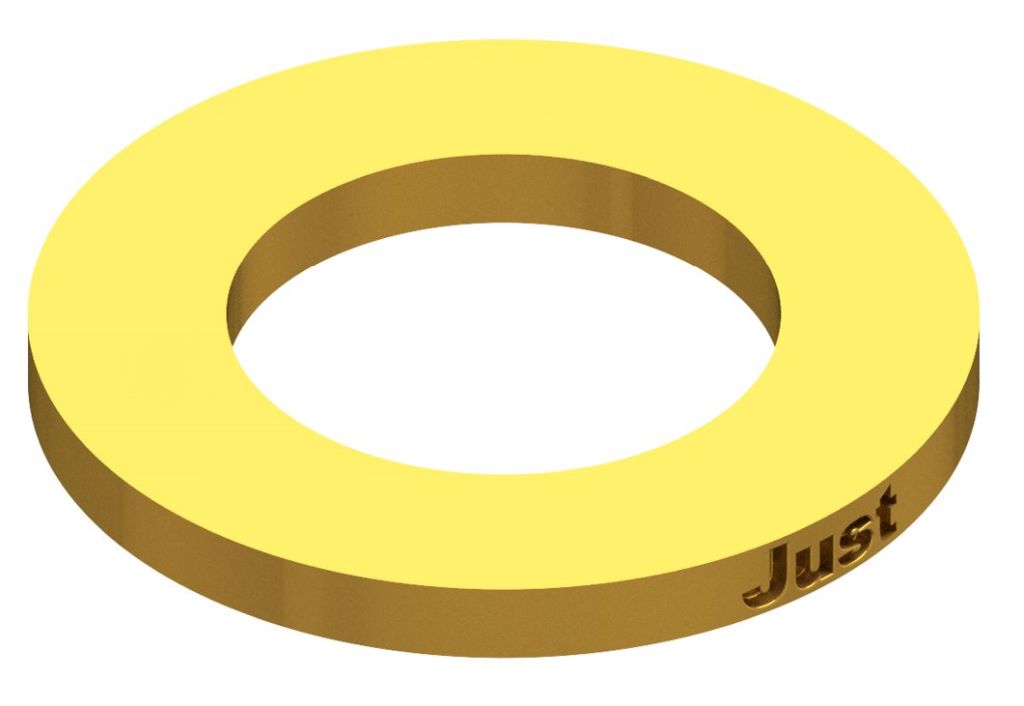 Bild von DIN 433 -1 Messing 6,4 (blank) Scheiben für Zylinderschr. - Pkg. (100) (VPE=100 Pkg. (100))