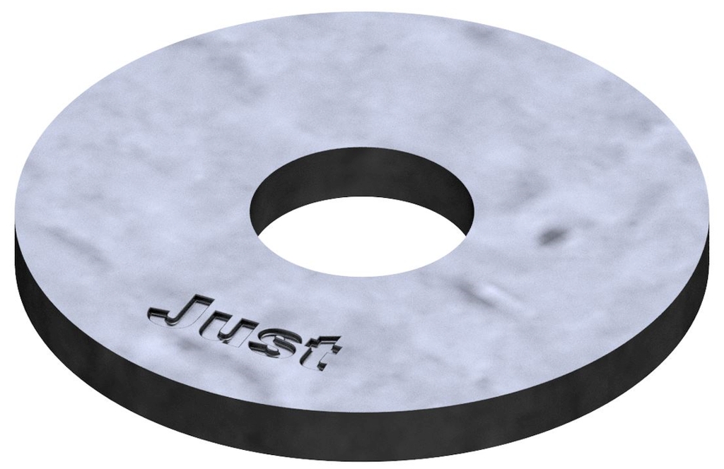 Bild von DIN 440 Stahl R 6,6 (feuerver.) Scheiben für Holzkonstruktionen - Pkg. (100) (VPE=100 Pkg. (100))