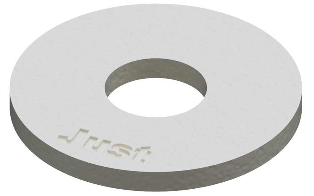Bild von DIN 9021 Kunststoff 4,3 (Kst.) Scheiben mit großem Adm. ca. 3 d - Pkg. (100) (VPE=100 Pkg. (100))