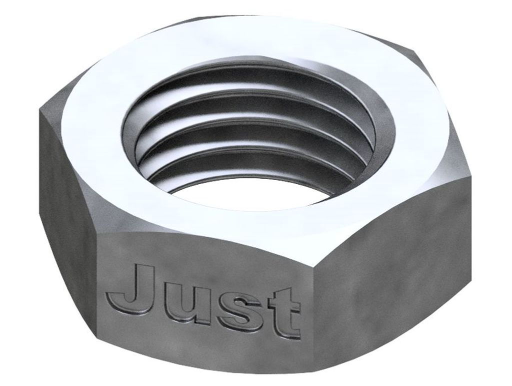 Bild von DIN 936 17H M 8 (galv. verzinkt) Flache 6-kt Muttern - Pkg. (100) (VPE=100 Pkg. (100))