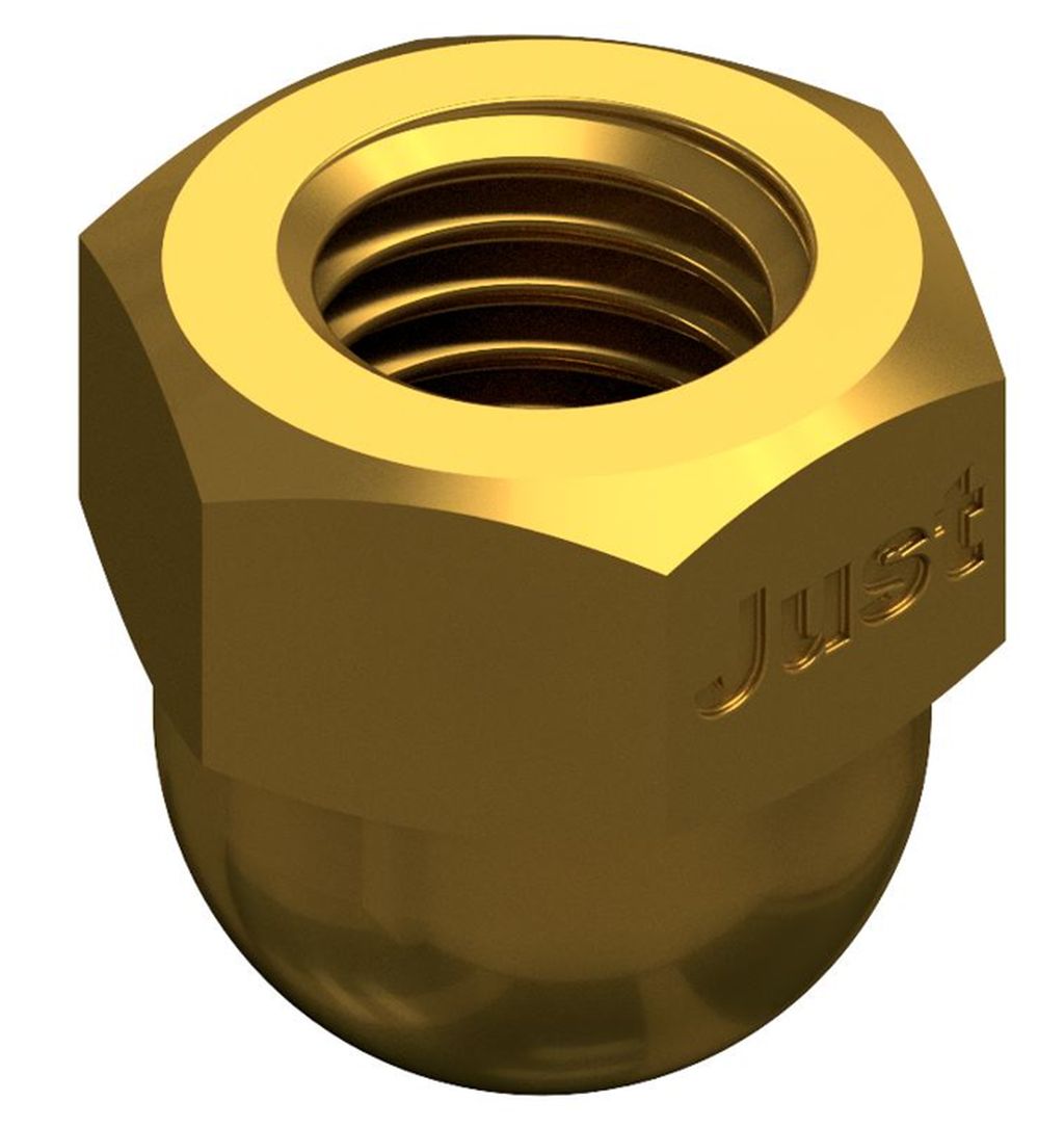 Bild von DIN 1587 Messing M 8 (blank) 6-kt -Hutmuttern, hohe Form - Pkg. (100) (VPE=100 Pkg. (100))
