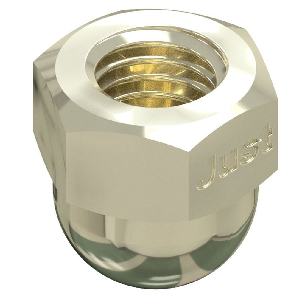 Bild von DIN 1587 Messing M 5 (galv. vernickelt) 6-kt -Hutmuttern, hohe Form - Pkg. (100) (VPE=100 Pkg. (100))